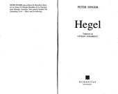 book Hegel (Maeştrii Spiritului)  