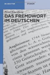 book Das Fremdwort im Deutschen (de Gruyter Studienbuch)  