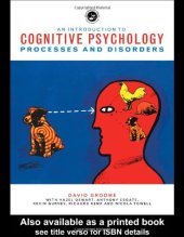 book An Introduction to Cognitive Psychology: Processes and Disorders  