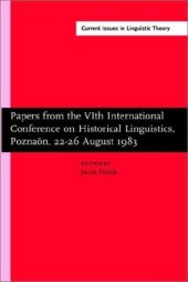 book Papers from the VIth International Conference on Historical Linguistics  