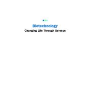 book Biotechnology. Changing Life Through Science