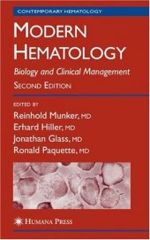 book Modern Hematology: Biology and Clinical Management 