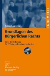 book Grundlagen des Bürgerlichen Rechts: Eine Einführung für Wirtschaftswissenschaftler