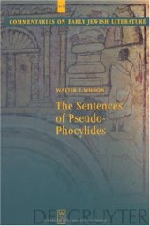 book Sentences of Pseudo-Phocylides  
