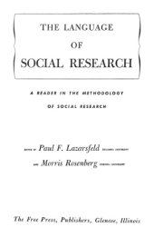 book The language of social research: a reader in the methodology of social research  