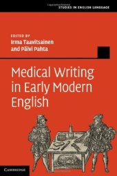 book Medical Writing in Early Modern English  