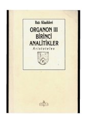 book Organon III, Birinci Analitikler  