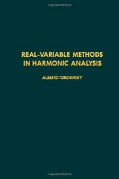 book Real-Variable Methods in Harmonic Analysis (Pure and Applied Mathematics)  