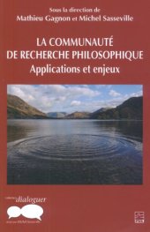 book La communauté de recherche philosophique : Applications et enjeux  