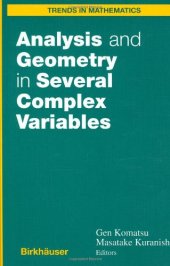 book Analysis and Geometry in Several Complex Variables (Trends in Mathematics)  