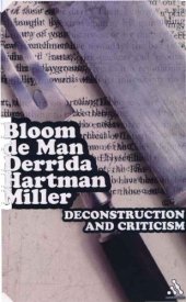 book Deconstruction and Criticism  