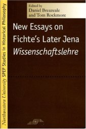 book New Essays on Fichte's Later Jena "Wissenschaftslehre"  