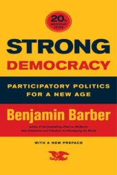 book Strong democracy: participatory politics for a new age  