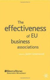 book The Effectiveness of EU Business Associations  