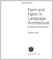 book Form and fabric in landscape architecture: a visual introduction  