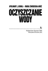 book Oczyszczanie wody  