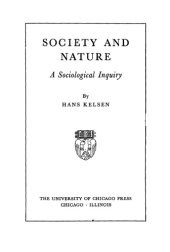 book Society and Nature. A Sociological Inquiry.  