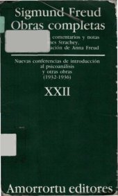 book Obras Completas - Tomo XXII Nuevas Conferencias de Introduccion Al Psicoanalisis  