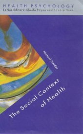 book The social context of health  