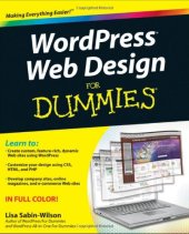 book WordPress web design for dummies