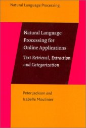 book Natural Language Processing for Online Applications: Text Retrieval, Extraction, and Categorization  