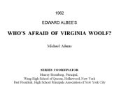 book Edward Albee’s Whos’s Afraid Of Virginia Woolf?  