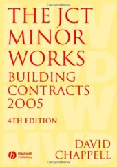 book The JCT Minor Works Building Contracts 2005  