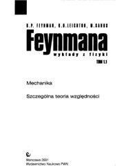 book Mechanika, szczególna teoria względności (Feynmana wyklady z fizyki t. 1 cz.1)  