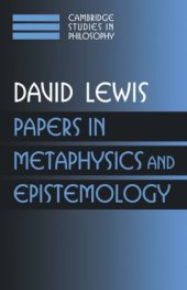 book Papers in Metaphysics and Epistemology  