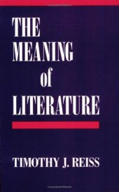 book The Meaning of Literature  