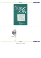 book Literary India: Comparative Studies in Aesthetics, Colonialism, and Culture (S U N Y Series in Hindu Studies)  