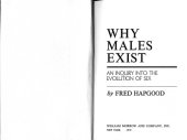 book Why Males Exist, An Inquiry into the Evolution of Sex  