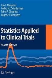 book Statistics Applied to Clinical Trials  