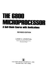 book The 6800 Microprocessor: A Self-Study Course with Applications  