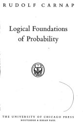 book Logical foundations of probability