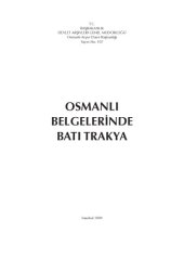 book Osmanlı Belgelerinde Batı Trakya Cilt I  