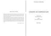 book A morte de Empédocles - ed. bilíngue pt-de  