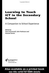 book Learning to Teach ICT in the Secondary School  