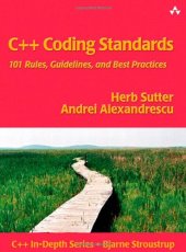 book C++ Coding Standards: 101 Rules, Guidelines, and Best Practices  