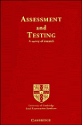 book Assessment and Testing: A Survey of Research  