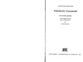 book Altindische Grammatik - Introduction générale : Nouvelle édition du texte paru en 1896, au tome I, Louis Renou  