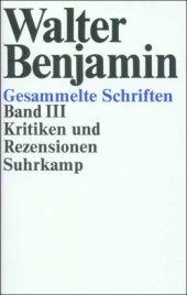 book Gesammelte Schriften: III: Kritiken und Rezensionen: BD 3  