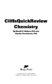 book Chemistry. Cliffs Quick Review