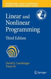 book Linear and Nonlinear Programming