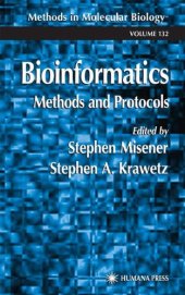 book Bioinformatics. Methods and Protocols in Molecular Biology