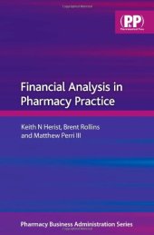 book Financial Analysis in Pharmacy Practice (Pharmaceutical Business Administration Series)  