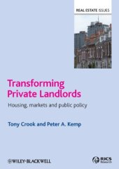 book Transforming Private Landlords: Housing, Markets and Public Policy (Real Estate Issues)  