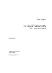 book De vulgari eloquentia (Brazilian Portuguese translation)