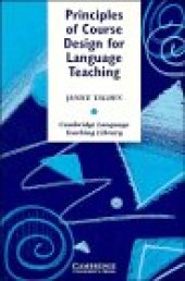 book Principles of Course Design for Language Teaching