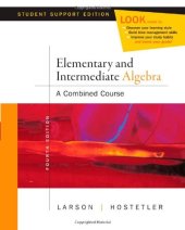 book Elementary and Intermediate Algebra, 4th Student Support Edition  